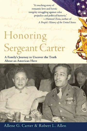 The cover of Allene Carter´s book, Honoring Sergeant Carter
 