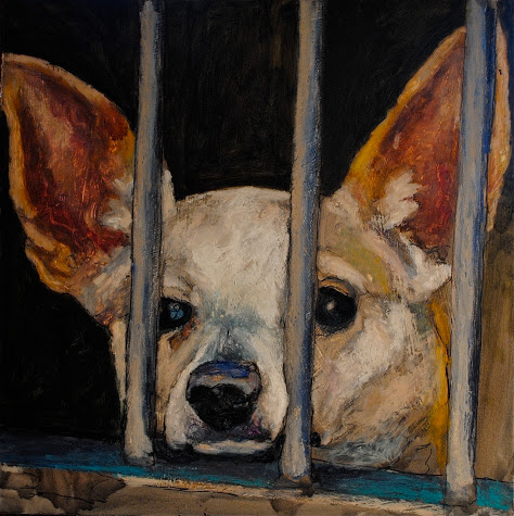 Barone and Dervan began An Act of Dog in May of 2011, and so far Barone has painted more than 3,000 dogs.
