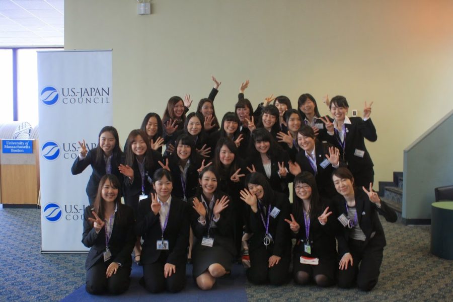 A+group+photo+of+students+Attending+U.S.-Japan+Council+in+Ryan+Lounge.