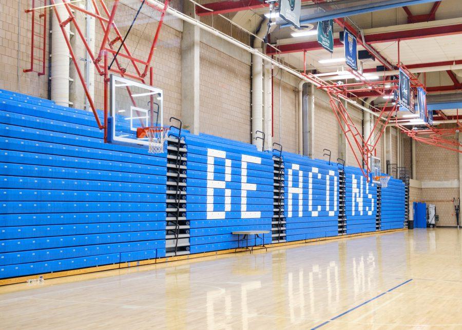 The UMass Boston basketball court at the Clark Athletic Center.