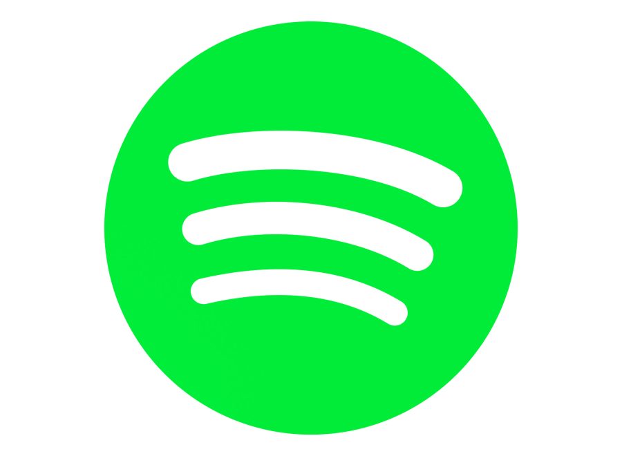 The logo of Spotify, a popular music streaming service.