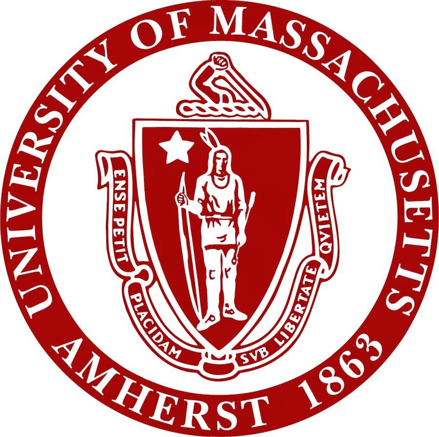The logo of UMass Amherst.