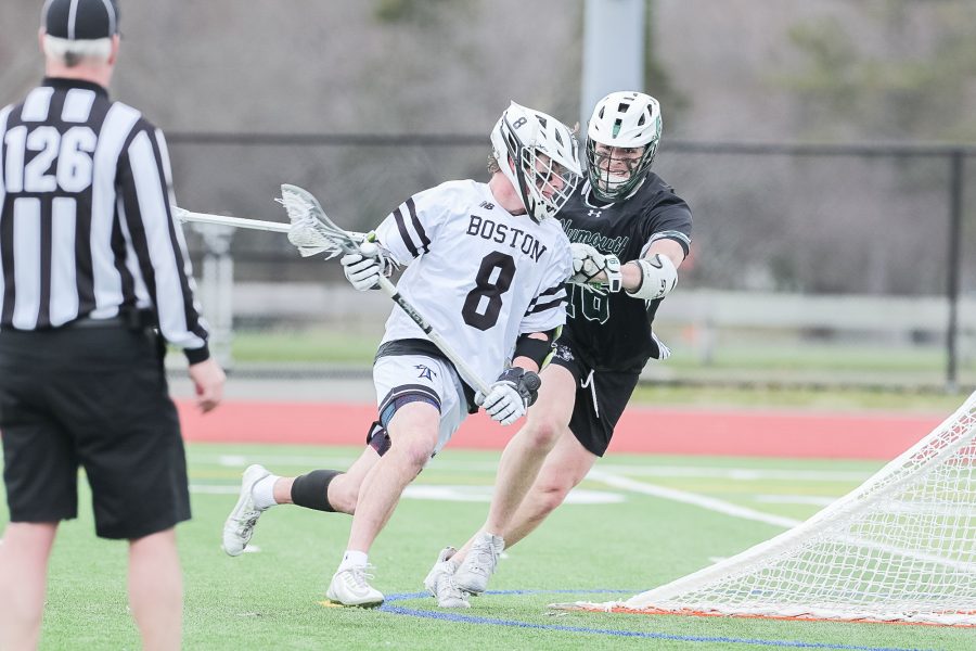 Men’s lacrosse past home game. Image courtesy of Mary Jo Murphy of Beacon Athletics. 