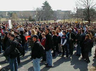 3,000 Rally Against Budget Cuts At UMass Aherst