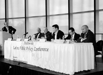 City councilor Felix Arroyo speaks at the third annual Latino Public Policy Conference. - Photo by Tony Naro
 