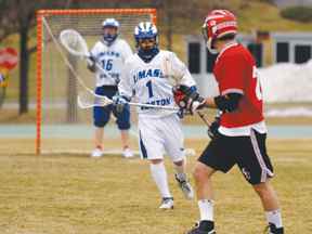 Sophmore middleman Nicholi Sullo has 13 goals and 8 assists this season for UMass Boston
 