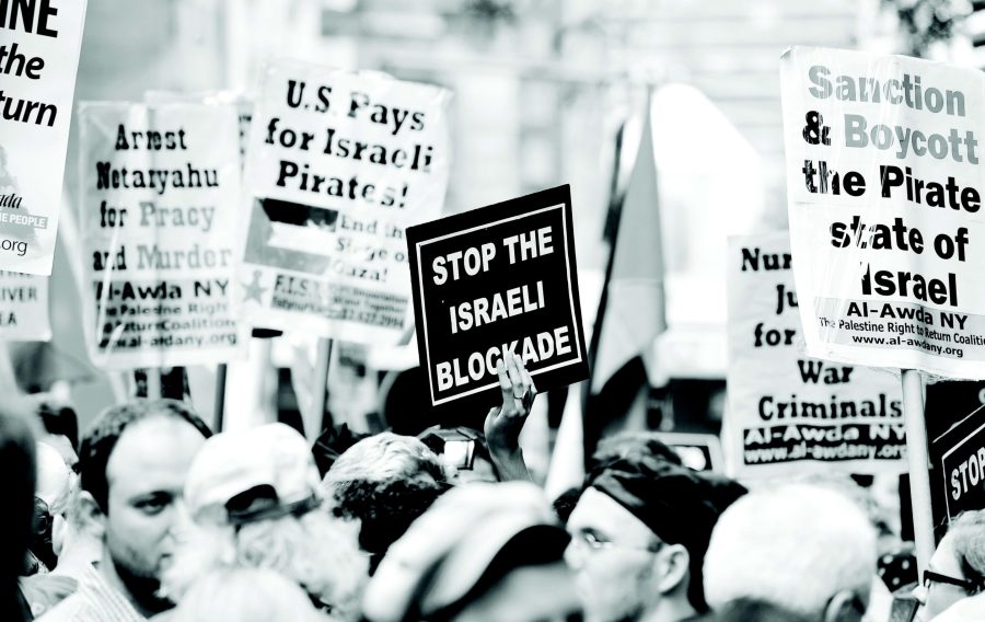 Protest against Israeli raid on aid shop to Gaza, Times Square ,
NYC
