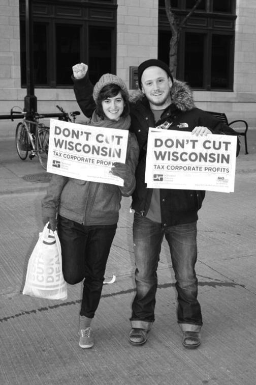 UMB students during a road trip to Wisconsin last Spring