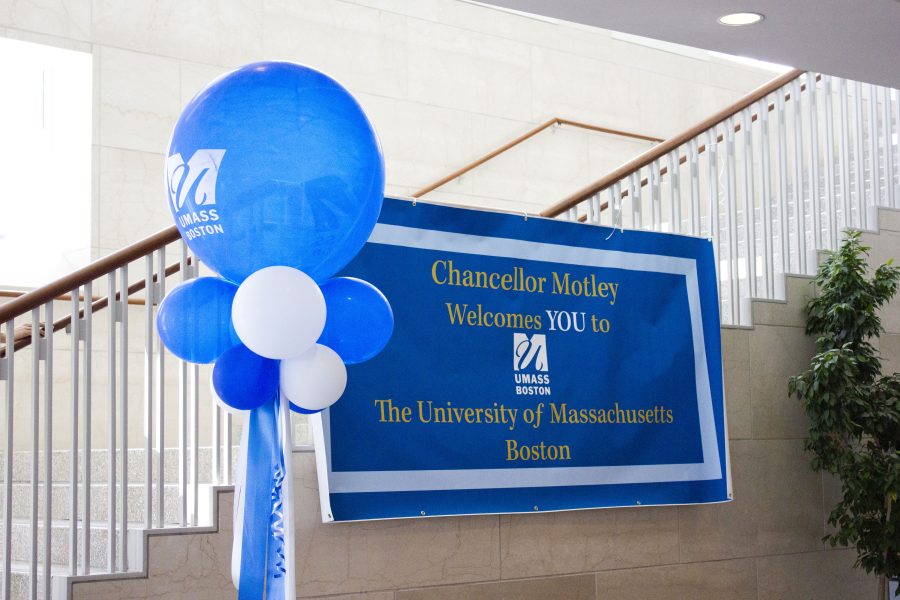 Banner+welcoming+UMass+Boston+students+for+the+new+semester