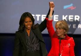Michelle Obama and Martha Coakley