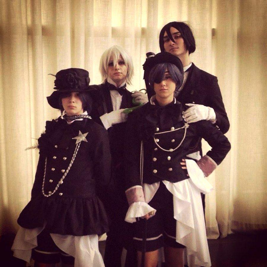 A+group+of+fans+went+to+Anime+Boston%2C+cosplaying+as+characters+from+the+anime%26%23160%3BBlack+Butler.