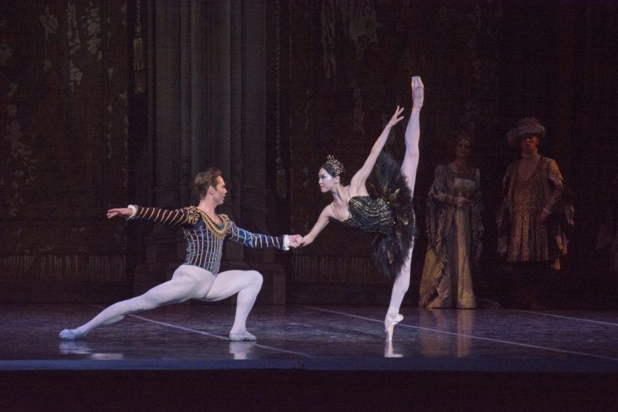 Odile seducing the prince so hell make his vow of love to her instead of Odette. Photo by Michela West/Mass Media Staff.