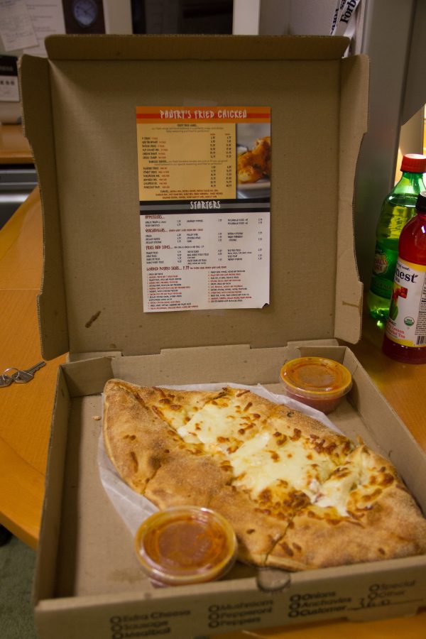 One of many delicacies sold by Pantry Pizza, calzones