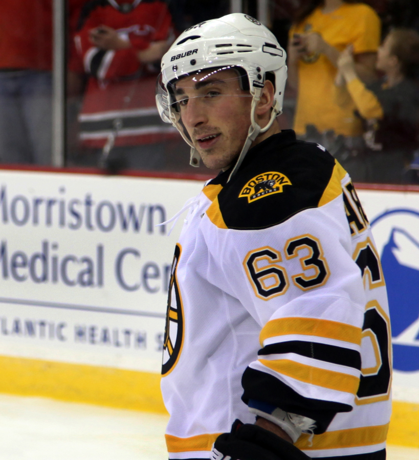 Boston Bruins player Brad Marchand.