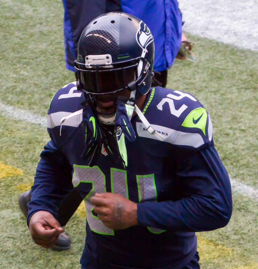 Marshawn+Lynch%2C+current+running+back+for+the+Oakland+Raiders%2C+when+he+played+for+the+Seattle+Seahawks.