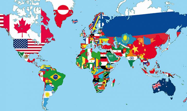 World flags.