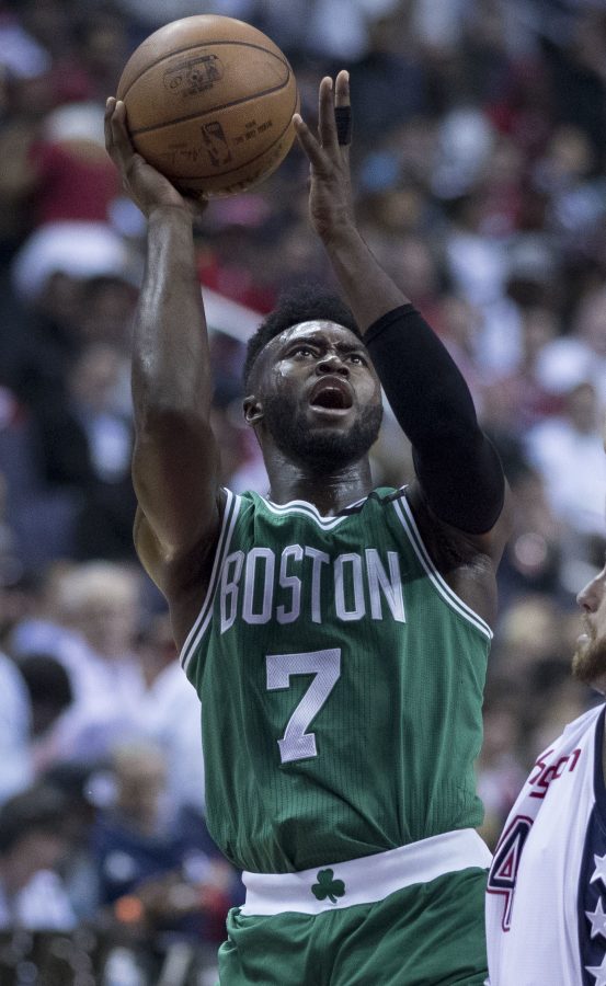 Jaylen+Brown+of+the+Boston+Celtics.