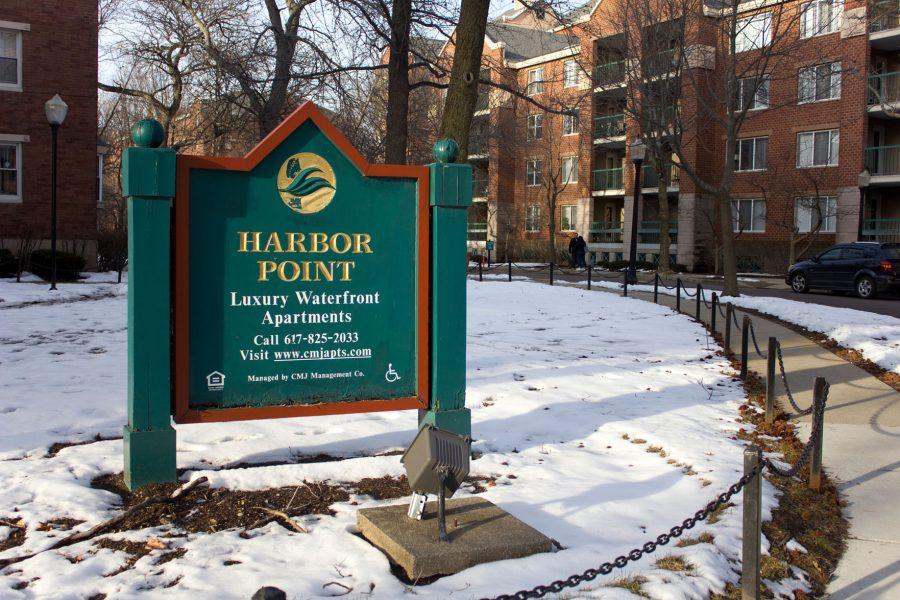 View of Harbor Point apartments. 