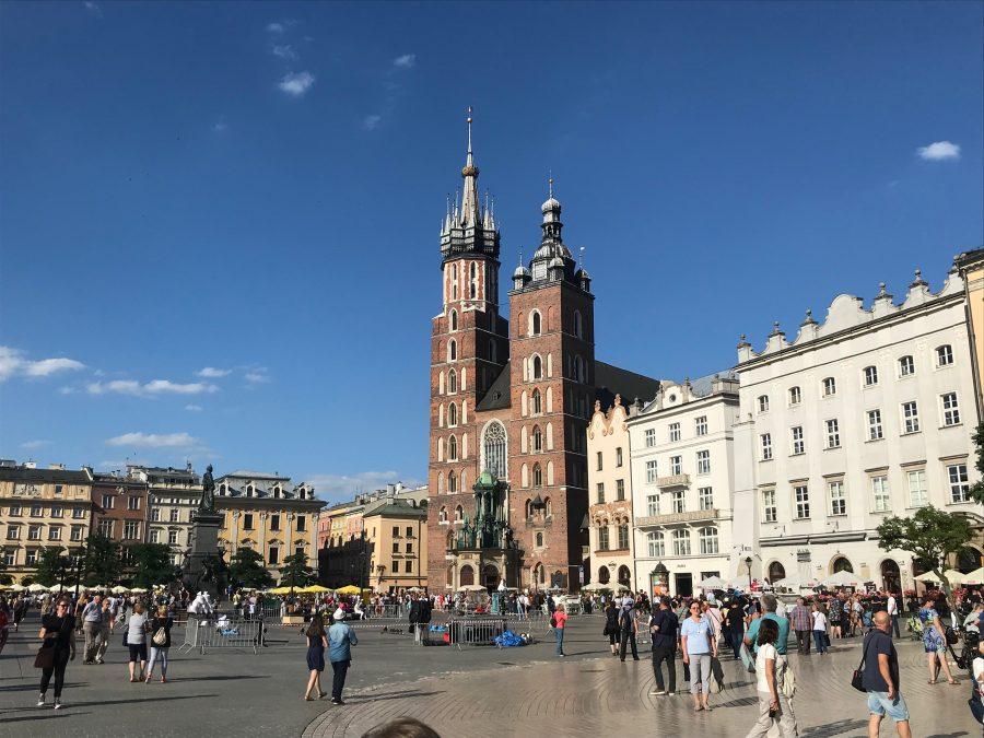 St.+Marys+Church+in+the+Old+Square+Krakow%2C+Poland.%26%23160%3B