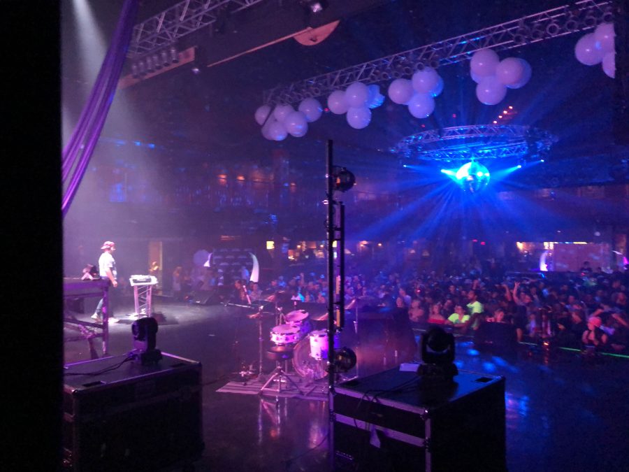 View from backstage at Glow Boston. 