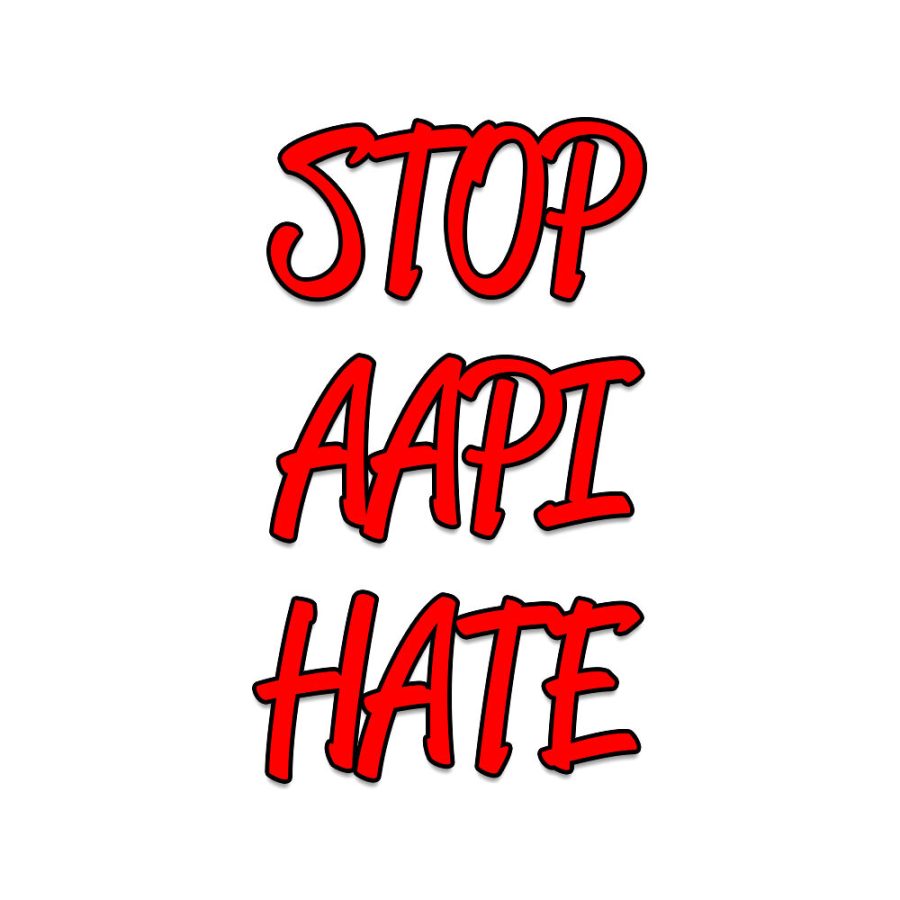 Graphic against AAPI hate.