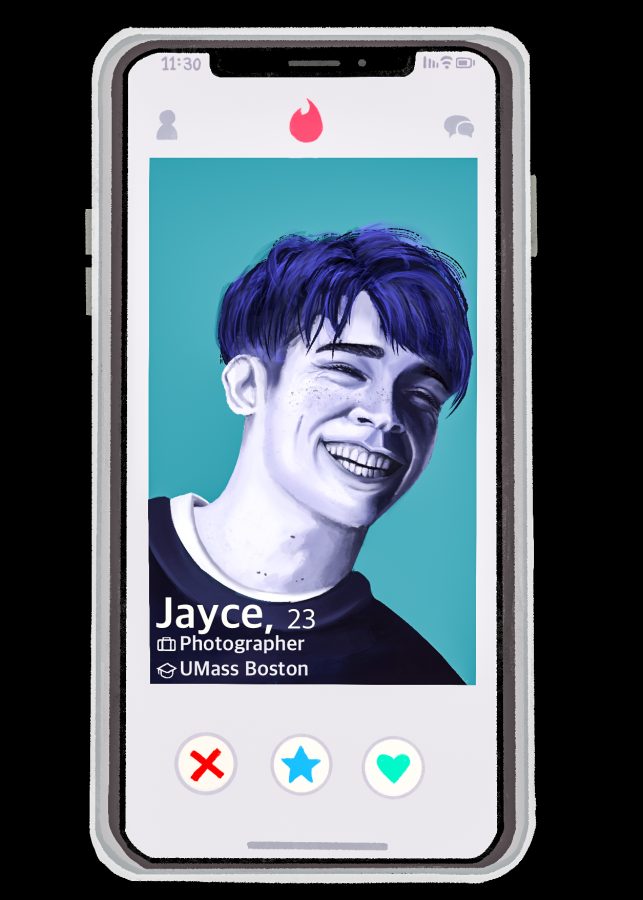 “Swipe right” - artist describes their rendition of a dating app.