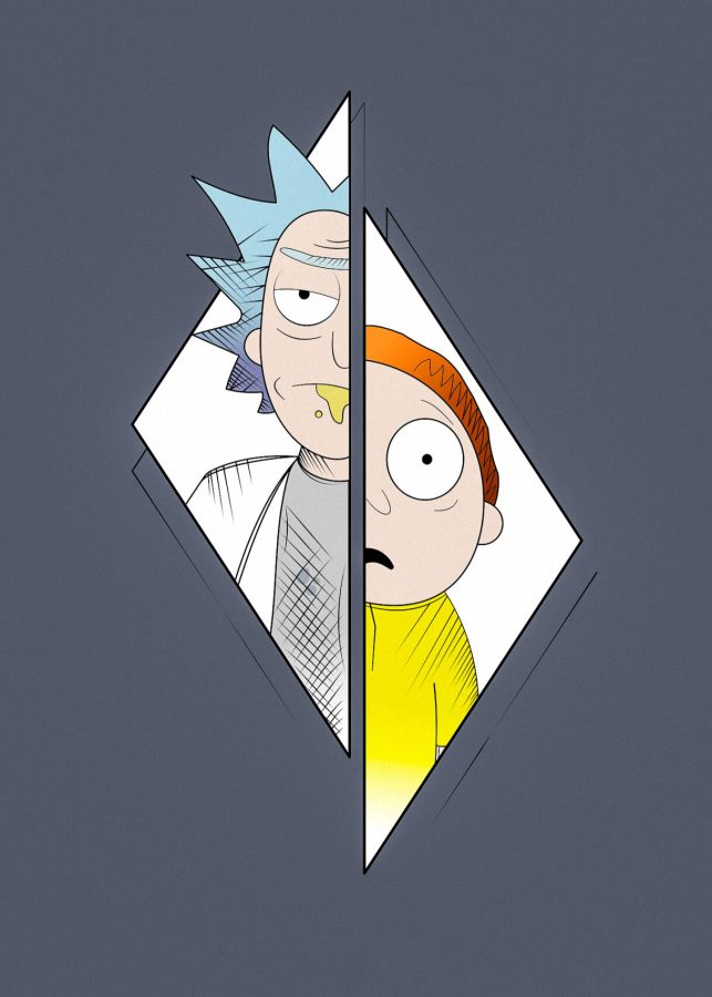 Fan art for Rick and Morty.