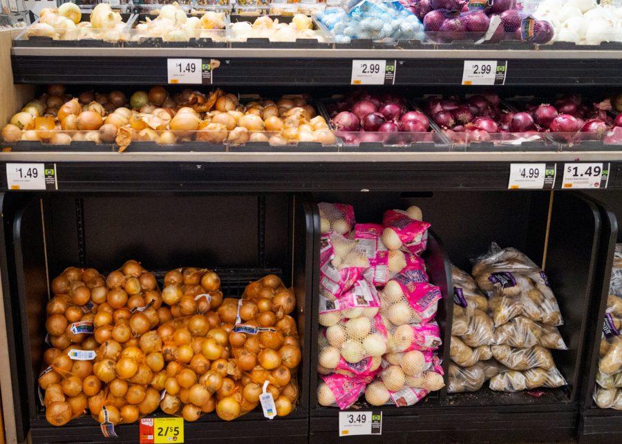 Variety of onions at Stop & Shop.