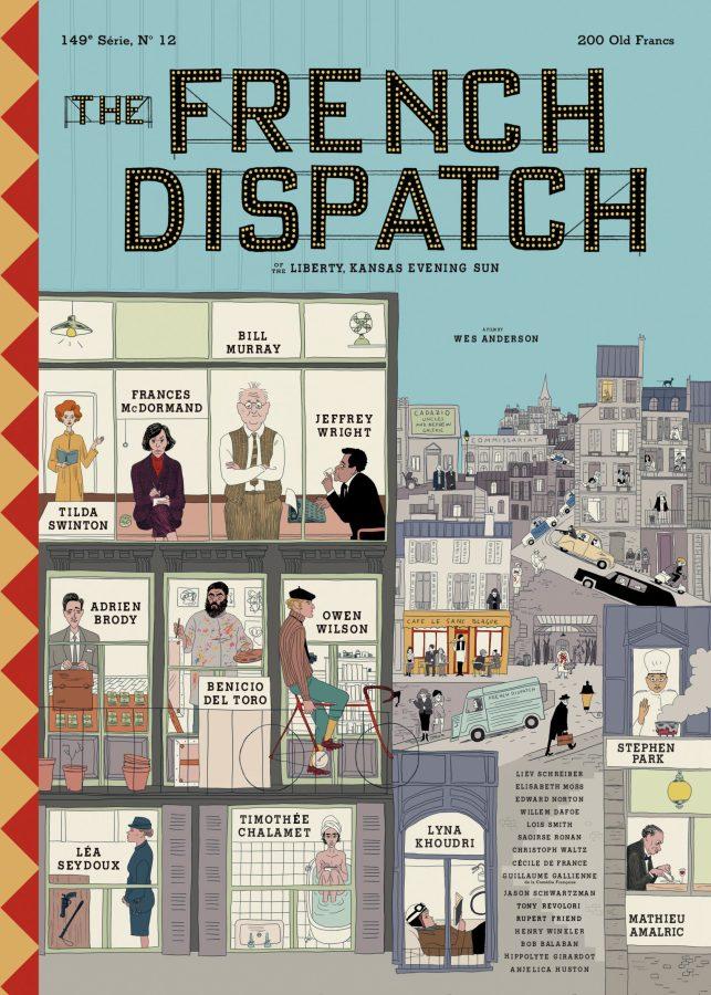 Promotional poster for “The French Dispatch”, a new movie by Wes Anderson. Used for identification purposes.