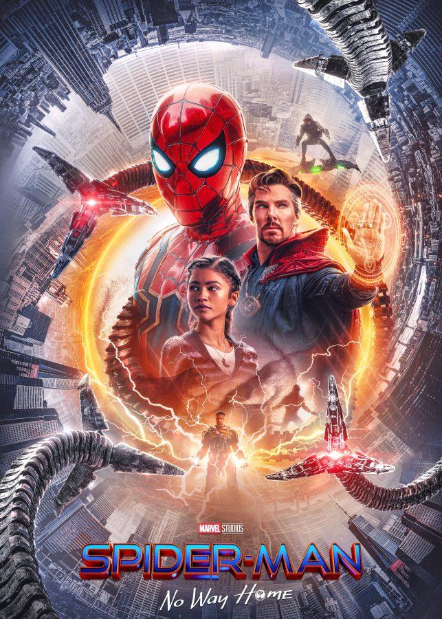 Promotional poster for “Spider-Man: No Way Home” (2021). Used for Identification Purposes.