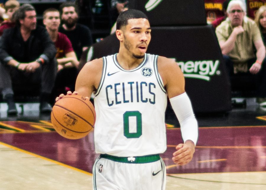 Jayson+Tatum+of+the+Boston+Celtics+in+2018.