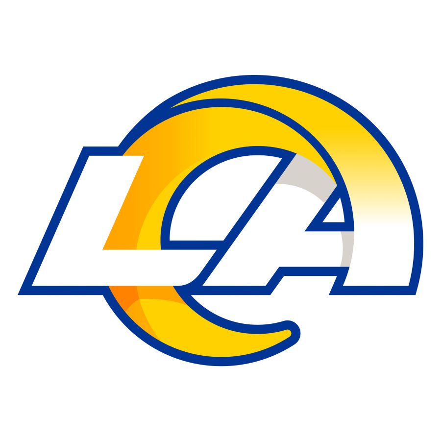The logo of the LA Rams. Used for identification purposes.