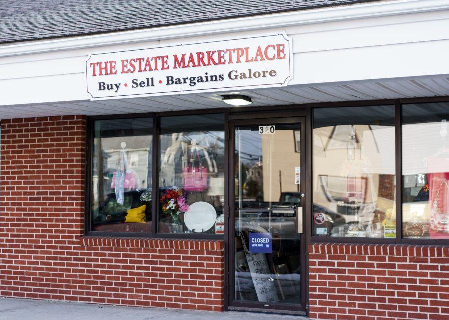 Facade of The Estate Marketplace, a local thrift store in Taunton.