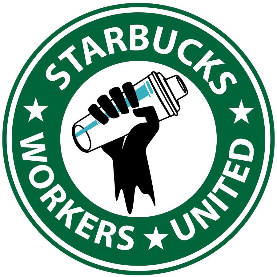 The logo of Starbucks Workers United, a larger organization that organizes for worker representation.