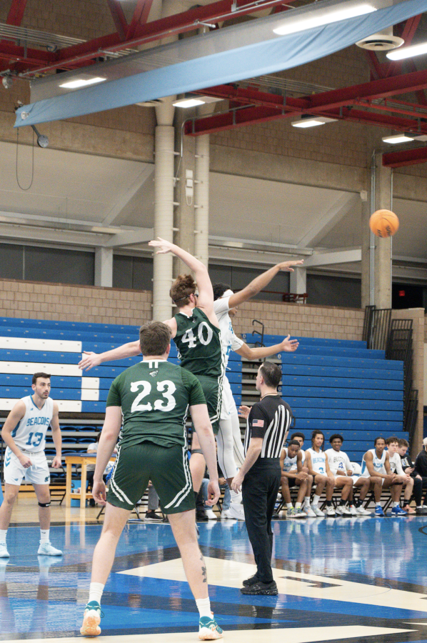 Men’s Basketball latest home game at the Clark Athletic Center from Wednesday February 8, 2023. Photo by Olivia Reid (She/Her) / Photography Editor. 