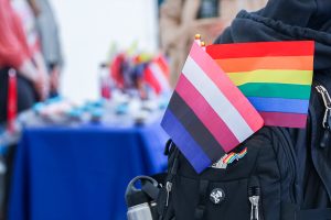 In the Campus Center, UMass Boston celebrates Transgender Day of Visibility. Photo by Hiroki Heginbotham (He/ Him) / Mass Media Contributor. Mass Media Staff.