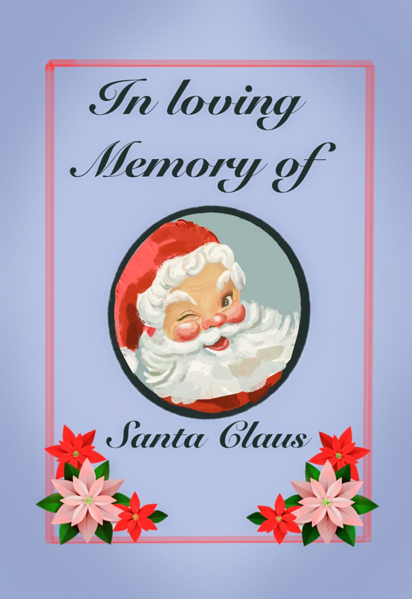 An obituary for Santa Claus. Illustration by Bianca Oppedisano / Mass Media Staff.