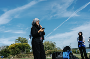 Zeina Alkurdi, who spoke at the SJP All Out for Lebanon on Sept. 30, details her fear for members of her family who live in Lebanon.