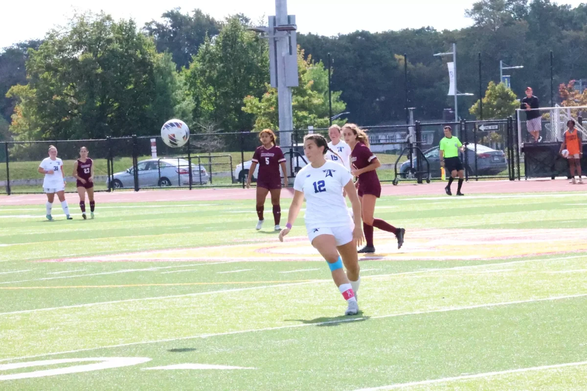 Up-and-coming freshman Sofia Schallmo is a forward on the women's soccer team. Photo courtesy of Beacon Athletics. 