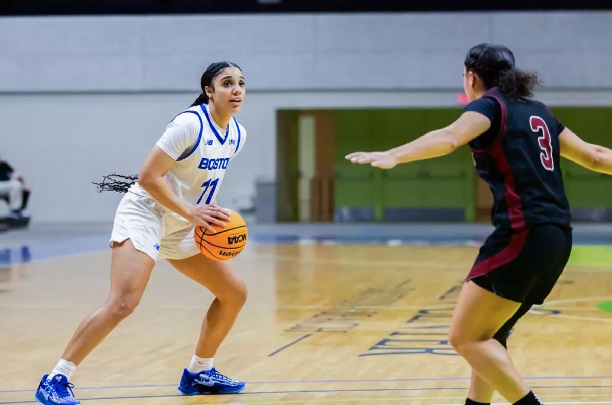 Sabanna Berrios led in total points and points per game in her first year on the team. Photo by Becky Schoenecker for Beacon Athletics.