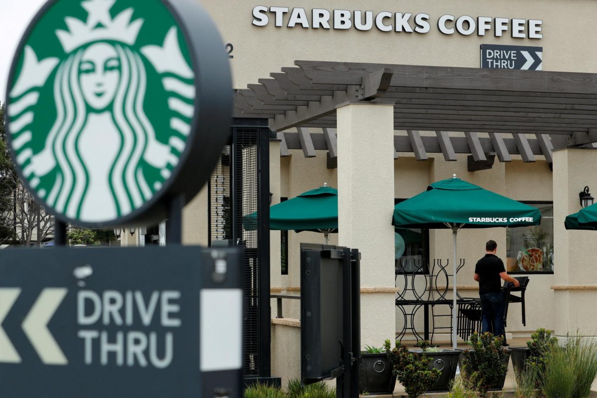 A Starbucks, known for its caffeinated drinks, located in California. REUTERS/Mike Blake