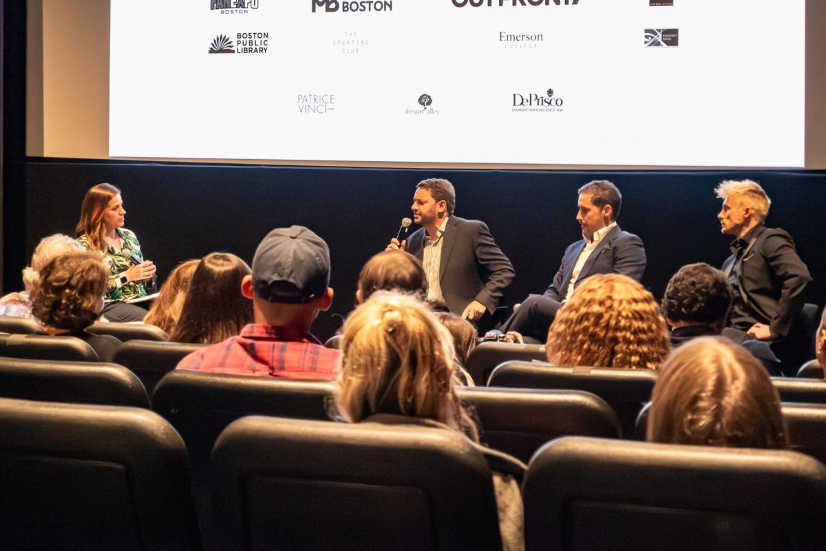 A panel featuring “Fallow Few” writer-director JR Rappaport (second-left) from the Boston Film Festival.