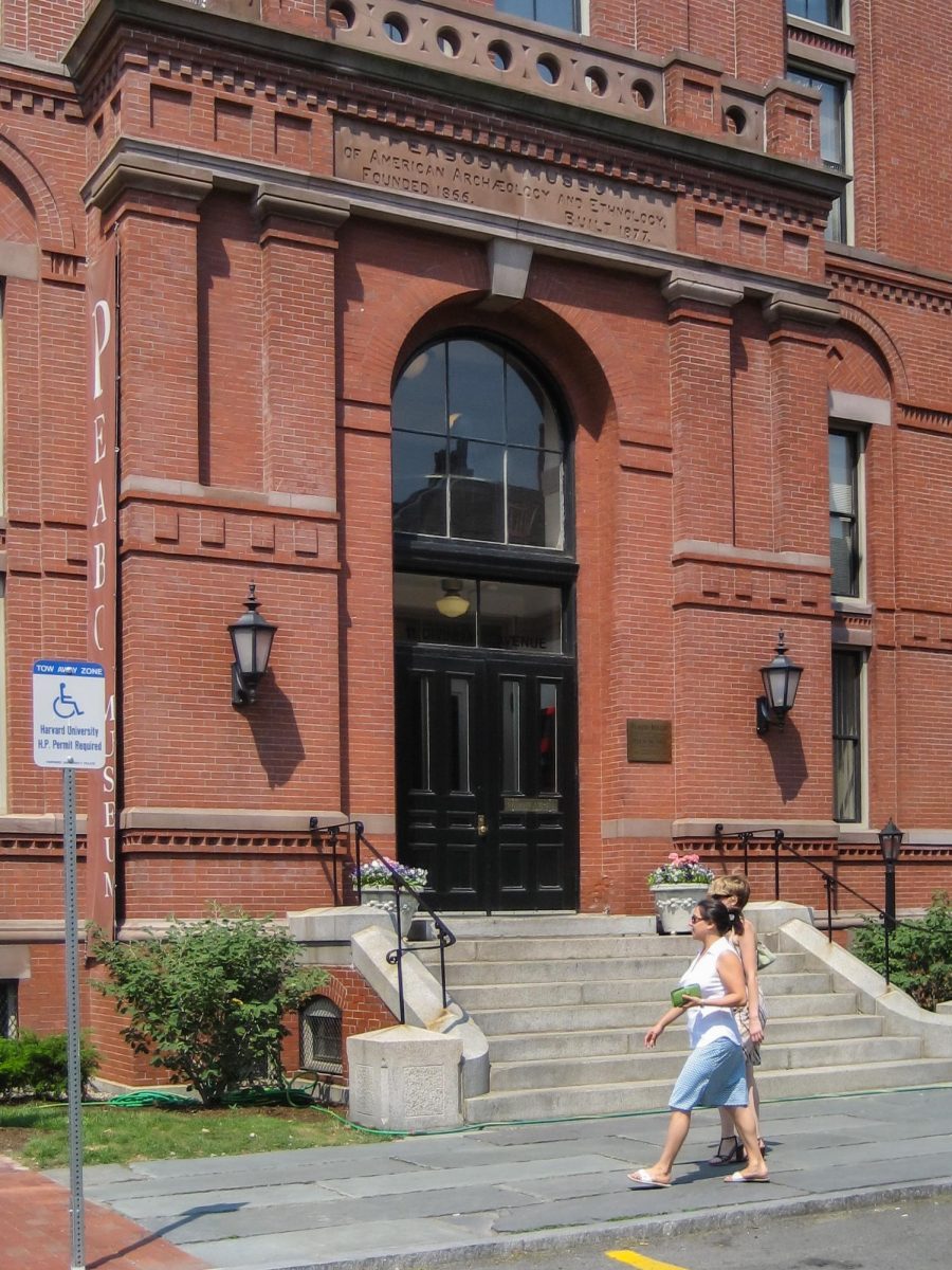 Entrance to Peabody Museum of Anthropology & Ethnology, Harvard University, Cambridge, Massachusetts. Courtesy of Infrogmation of New Orleans