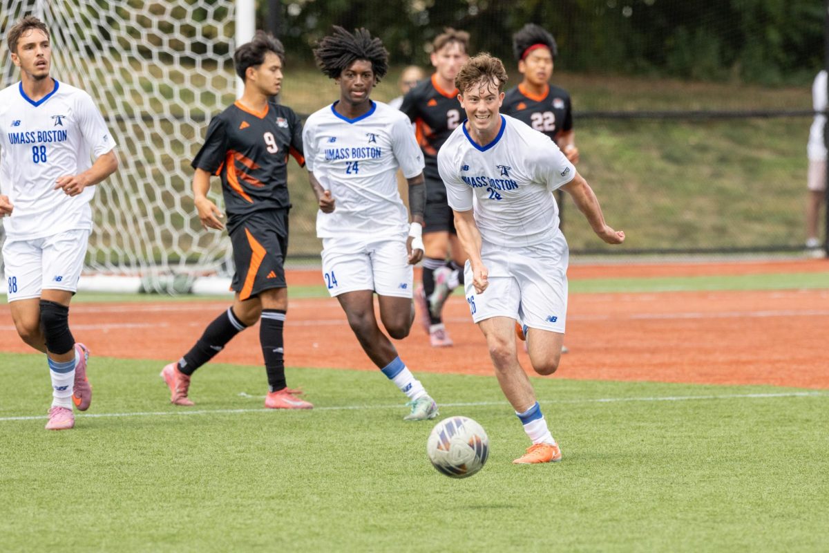 Men’s soccer vs. Occidental College, Sept. 1. Courtesy of Becky Schoenecker for Beacons Athletics