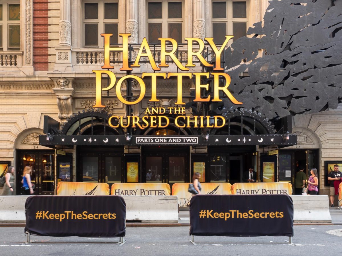 Lyric Theatre advertises their showings of "Harry Potter and the Cursed Child." Photo by ajay_suresh, CC BY 2.0