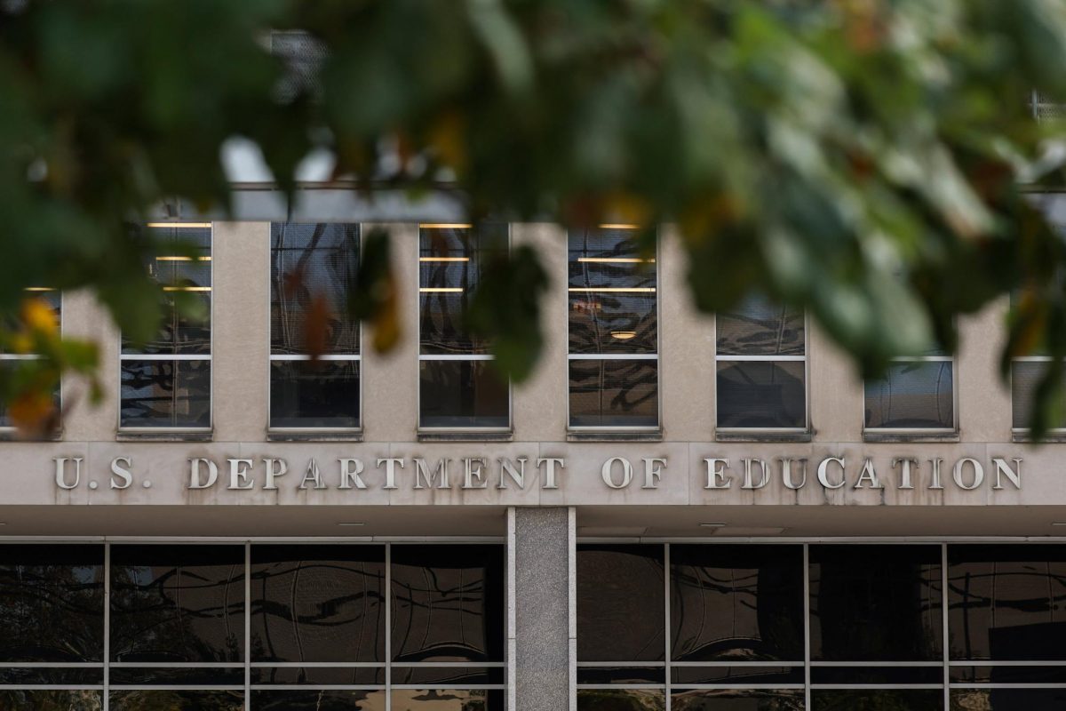 The U.S. Department of Education building, weeks into the continuing U.S. government shutdown, in Washington, D.C., U.S., October 21, 2025. REUTERS/Kylie Cooper