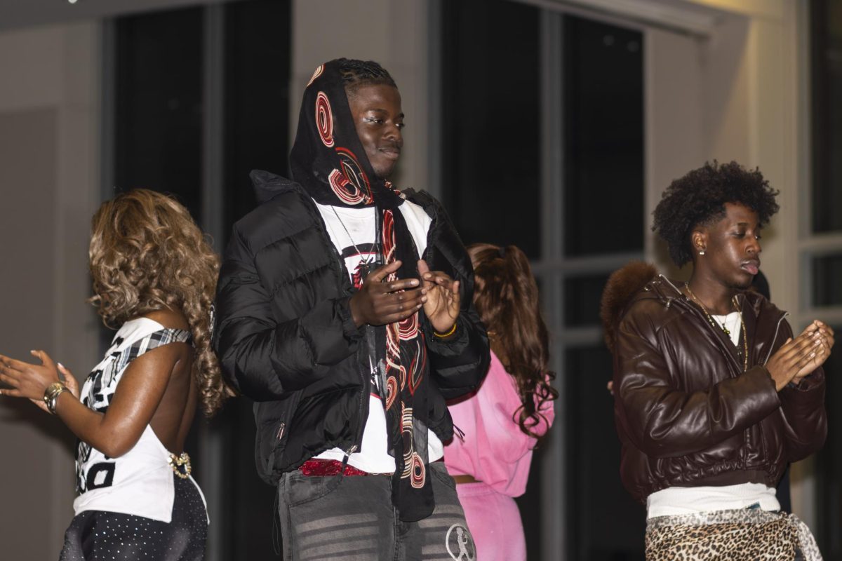ASU members walking for the ASU Fashion Show.