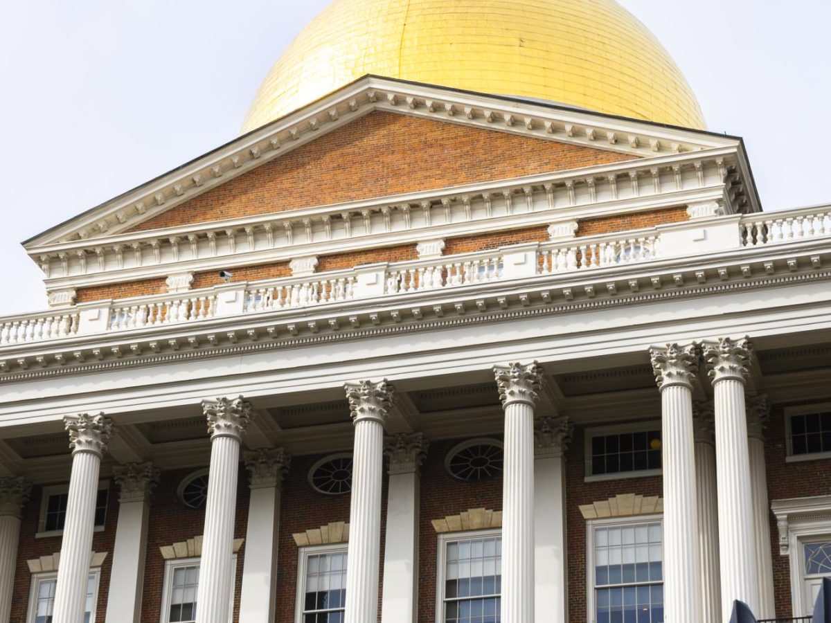 Massachusetts State House from Beacon Street.