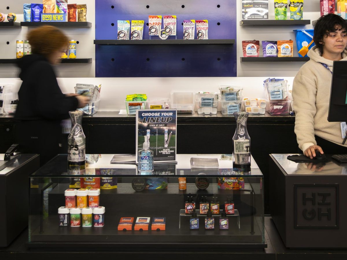 High Profile x Budega of Boston Dispensary is busy and bustling through the winter storm as locals stock up on the essentials.