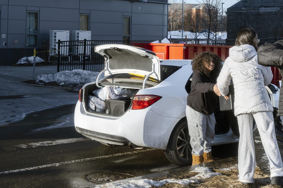 Students move out of the East Residence Hall Feb. 13 
